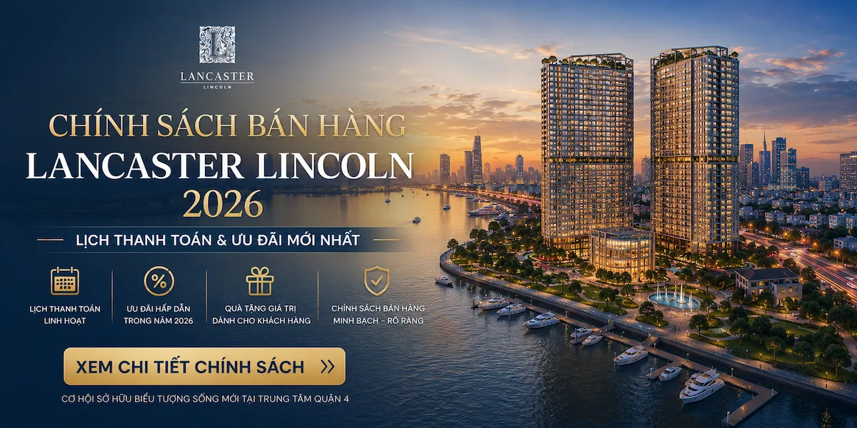 Chính Sách Bán Hàng Lancaster Lincoln 2026 — Lịch Thanh Toán & Ưu Đãi Mới Nhất