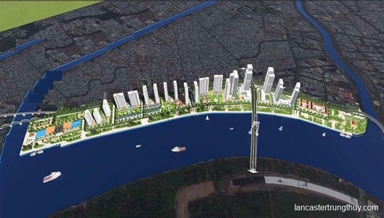 Phối cảnh dự án cũ của cảng Nhà Rồng Khánh Hội, Quận 4 trước khi thay đổi